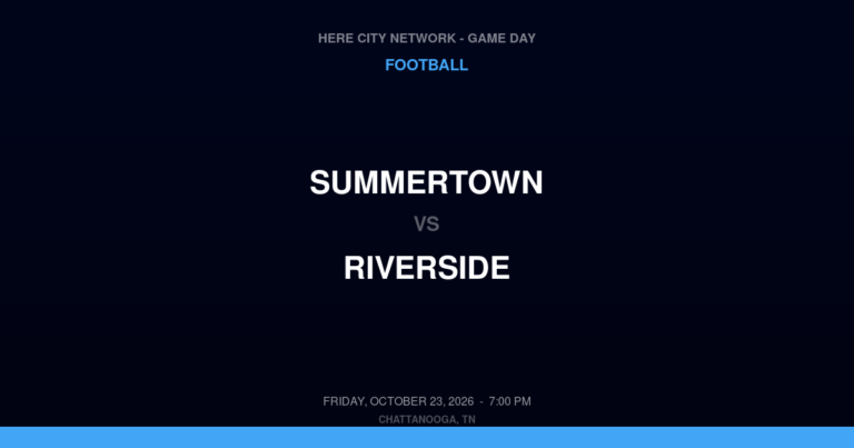 Summertown vs. Riverside — Football Game Day — Decaturville, TN — Oct 23, 2026