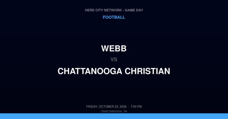 Webb 21, Chattanooga Christian 14